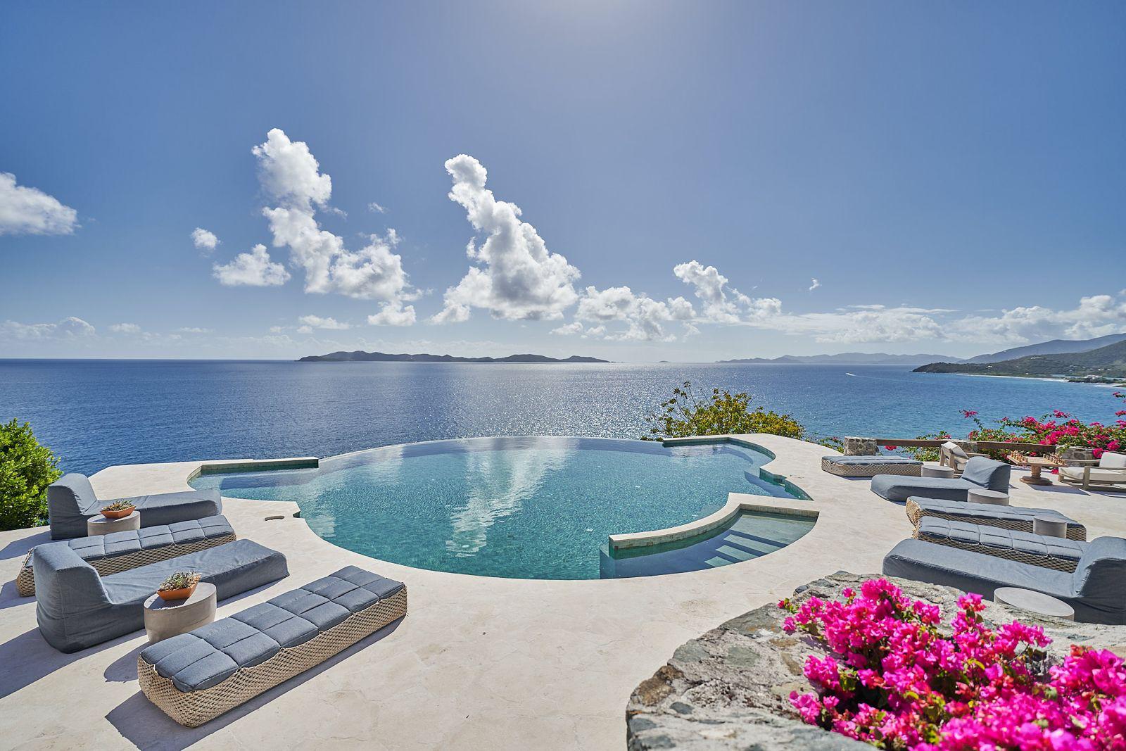 Low-impact infinity pool built into the coastline